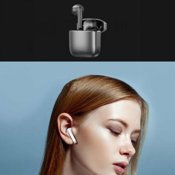 Quantum Kablosuz Kulakiçi Bluetooth Kulaklık Koyu Gri