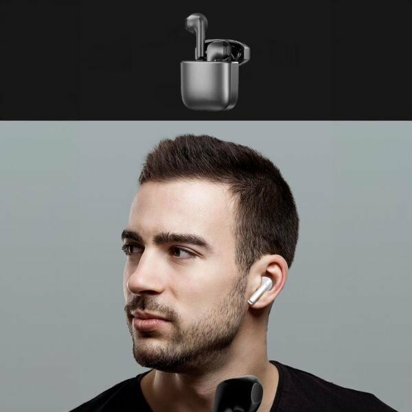 Quantum Kablosuz Kulakiçi Bluetooth Kulaklık Koyu Gri