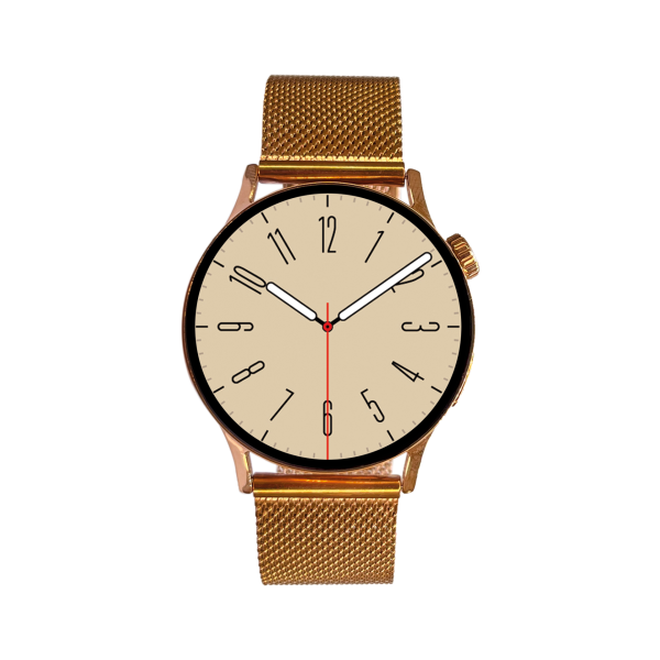 GT2 Akıllı Saat Rose Gold Metal Kordon Çinko Alaşım Kasa