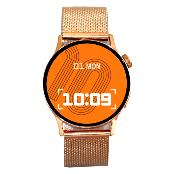 GT2 Akıllı Saat Rose Gold Metal Kordon Çinko Alaşım Kasa