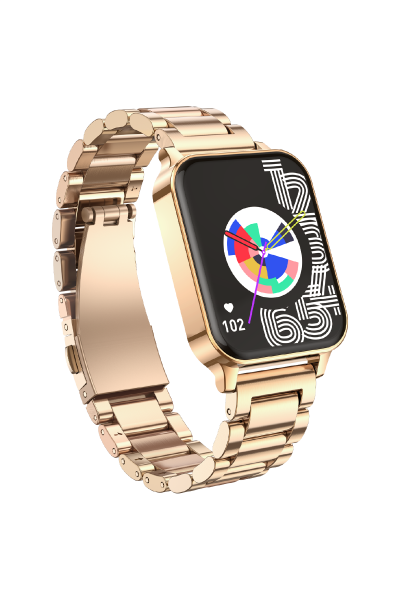 Montre intelligente Elegance en aluminium or rose