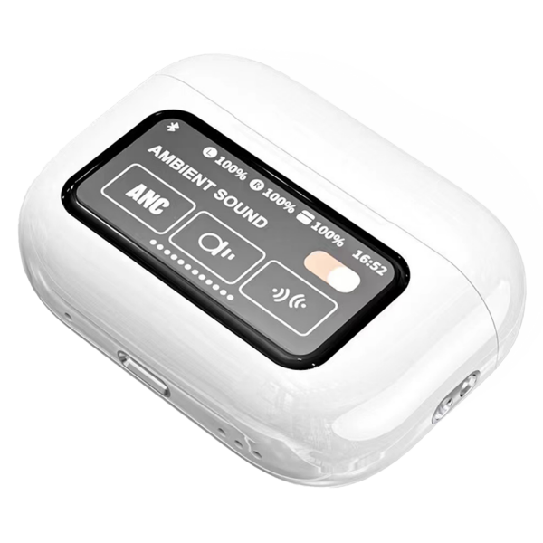 Casque Bluetooth avec écran tactile LED écran tactile Pro couleur blanche casque Bluetooth