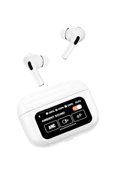 Casque Bluetooth avec écran tactile LED écran tactile Pro couleur blanche casque Bluetooth