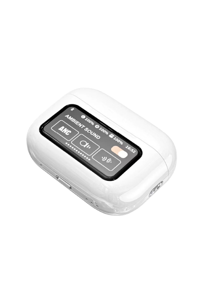 Casque Bluetooth avec écran tactile LED écran tactile Pro couleur blanche casque Bluetooth