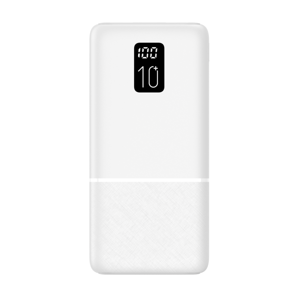 Led Ekranlı Slim 10000mAh Powerbank Taşınabilir Şarj Cihazı Type-C / 2 USB / 3 Port Çıkış / Output 2.1A