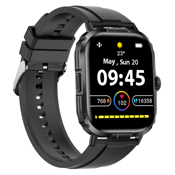 Tech8 Akıllı Saat Alüminyum Kasa Spor Silikon Kordon