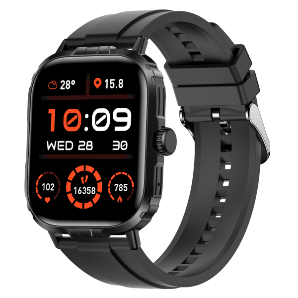Tech8 Akıllı Saat Alüminyum Kasa Spor Silikon Kordon