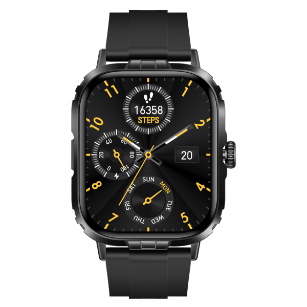 Tech8 Akıllı Saat Alüminyum Kasa Spor Silikon Kordon