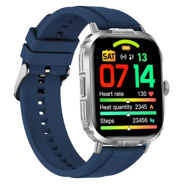 Tech8 Akıllı Saat Alüminyum Kasa Spor Silikon Kordon