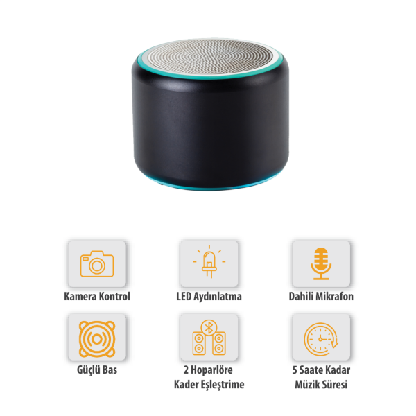 Mini S 5W Bluetooth Hoparlör Kablosuz