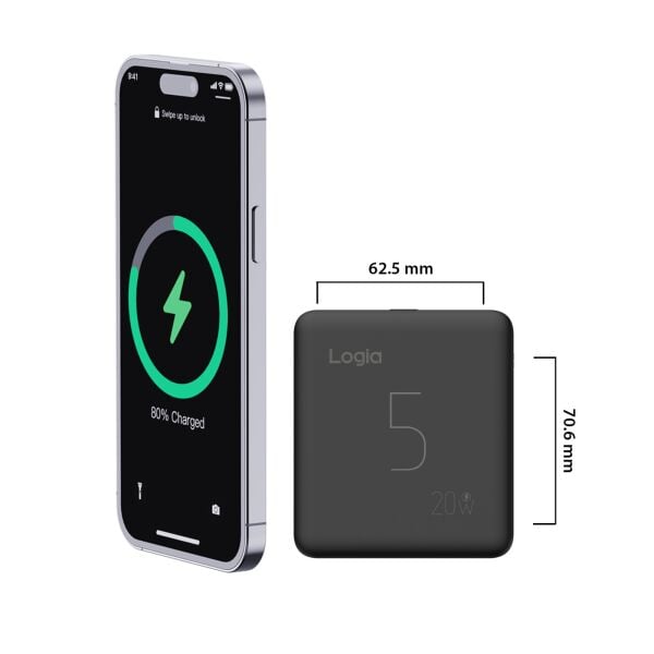 Mini Ultra Hızlı Taşınabilir Şarj Cihazı / Type-C Siyah