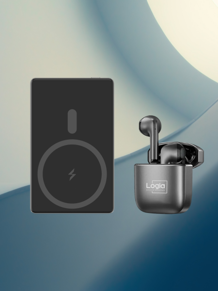 Fırsat Seti Logia Magslim  5.000 Mah Kablosuz Powerbank  ve Quantum Bluetooth Kulaklık
