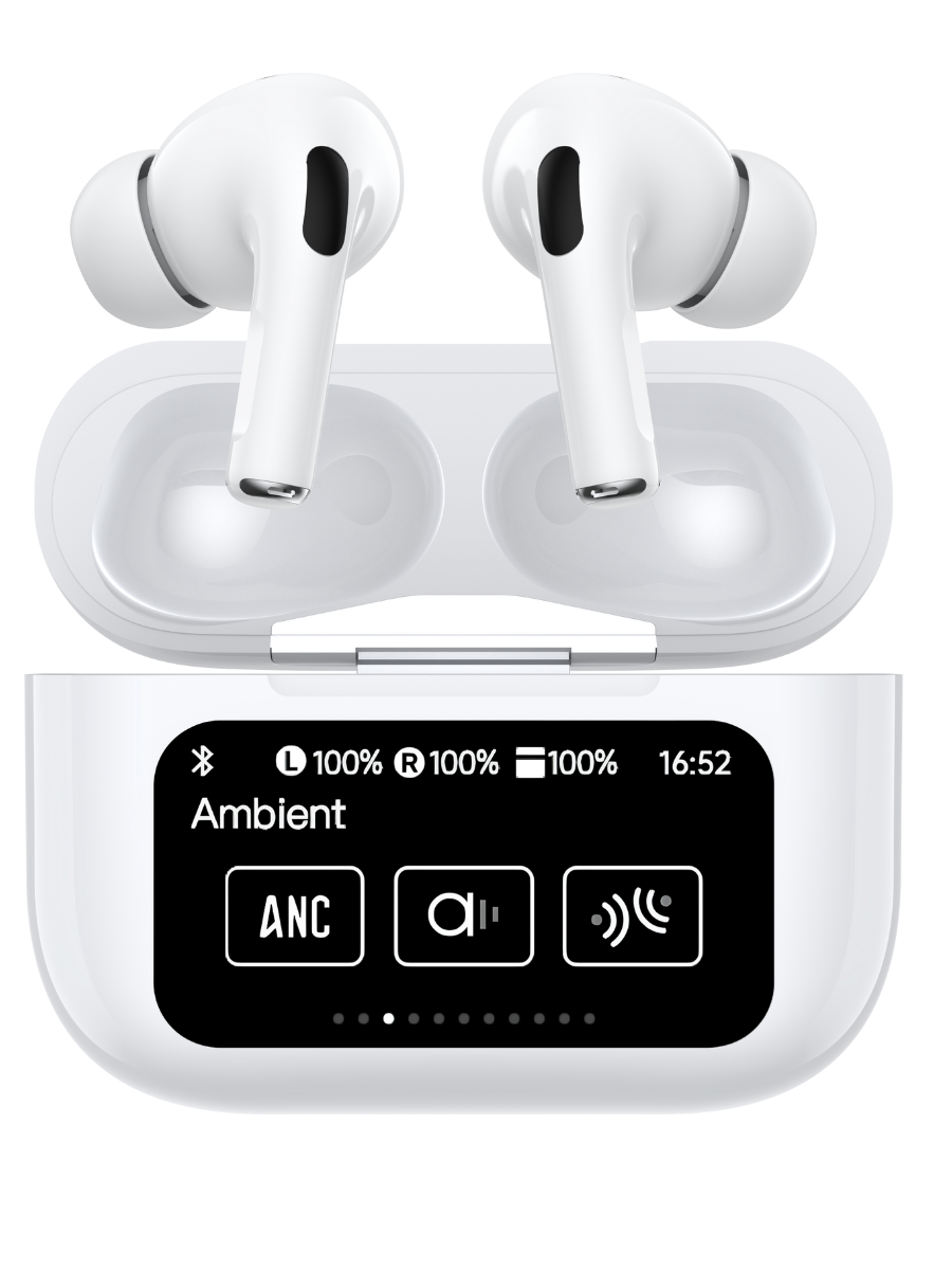 Logia Lexia Dokunmatik Led Ekranlı Bluetooth Kulaklık Touch Lite Beyaz Renk Bluetooth Kulaklık