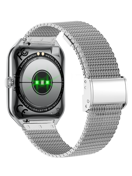 Logia Ultra Thin Edge Akıllı Saat Çelik Kasa Metal Kordon Gümüş