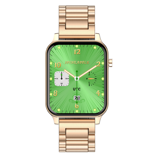 Elegance Akıllı Saat Alüminyum Kasa Metal Kordon Rosegold
