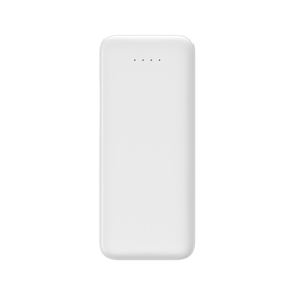 Thin 5B Slim Ultra ince 5000mAh Powerbank Taşınabilir Şarj Cijhazı Type-C / USB / Total Output 2.1A max Beyaz