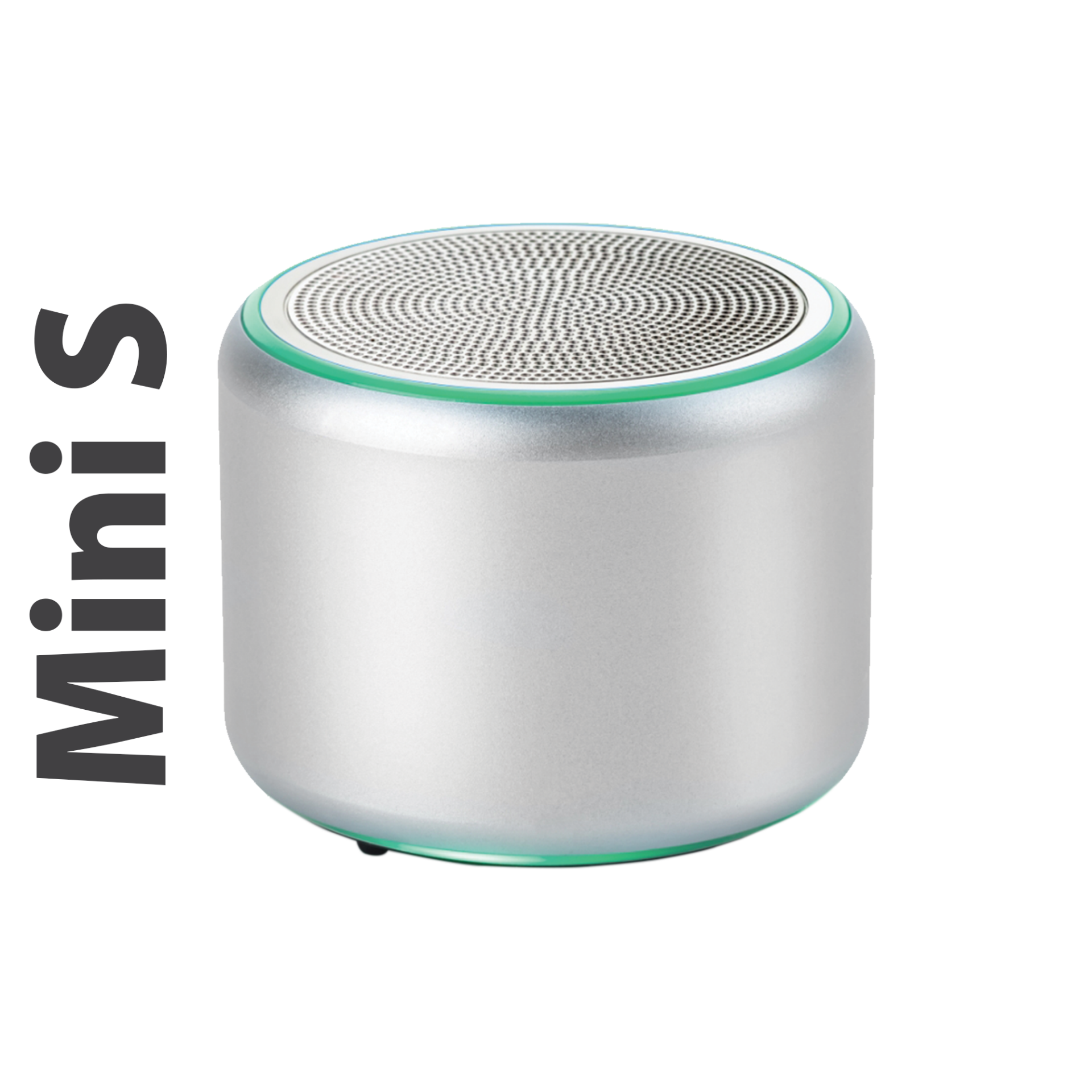 Mini S 5W Bluetooth Hoparlör Kablosuz Taşınabilir Led Işıklı Ses Bombası Extra Bass Gümüş